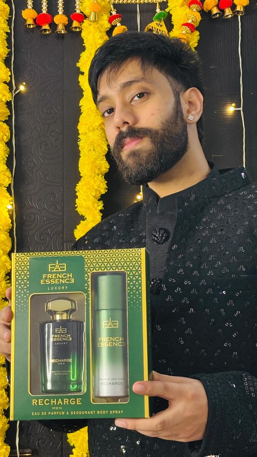 Instagram post by @gill_meett for French Essence. Caption reads: This Diwali, don’t just light diyas — light up....