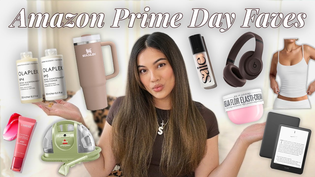 YouTube post by @StephanieRoseClark for SOJOS VISION. Caption reads: Amazon Prime Day is here! 🛍️ @sojosvision #sojos....