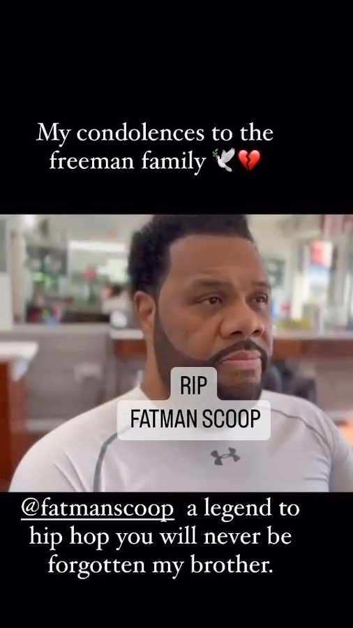 Instagram post by @barbersince98 for Barbershopconnect. Caption reads: The hip hop world is mourning the loss of a true....