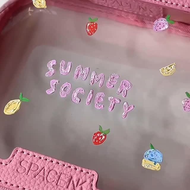Instagram post by @sketchedbysiena for Space NK. Caption reads: Summer is looking sweet this year with our new....