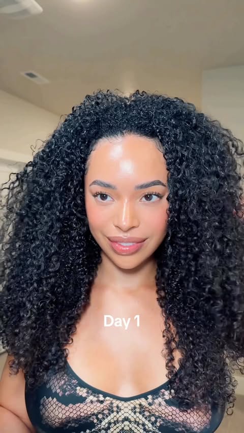 Instagram post by @shaielexis for amika. Caption reads: I gave @amika Frizz Me Not a run for its money....