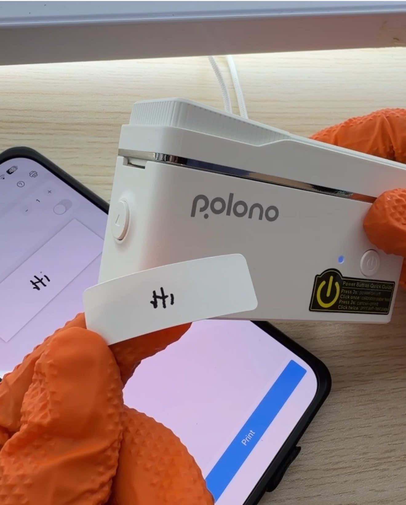 TikTok post by @utechpia.reviews for Nelko. Caption reads: [...] P31s Label Printer! (Affiliate Link) @Nelko....