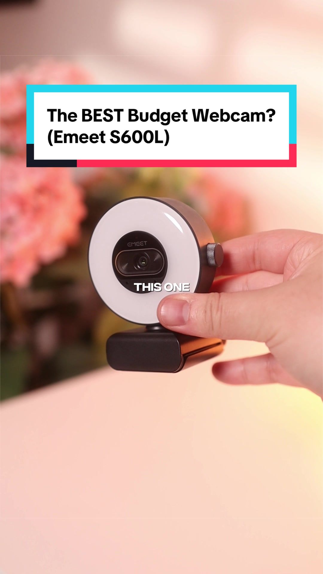 TikTok post by @exotichippo for EMEET. Caption reads: What do we think of this webcam? 🤔....