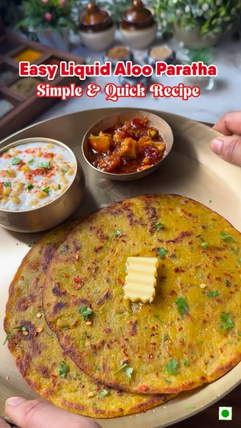 Instagram post by @foodie_gujarati11 for Aashirvaad. Caption reads: [...] Paratha | Quick & Easy Recipe 

I used....