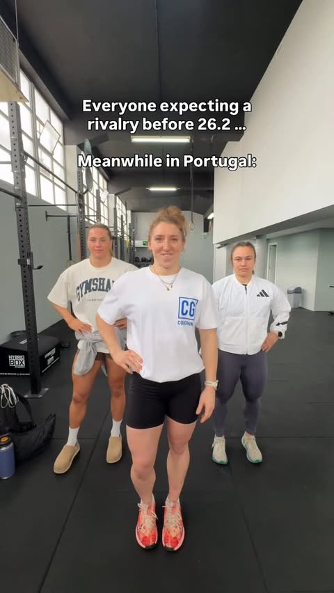 Instagram post by @lucycampbell5 for CrossFit. Caption reads: [...] PT / 8 p.m. Lisbon⁣ 📺 Watch on the CrossFit....