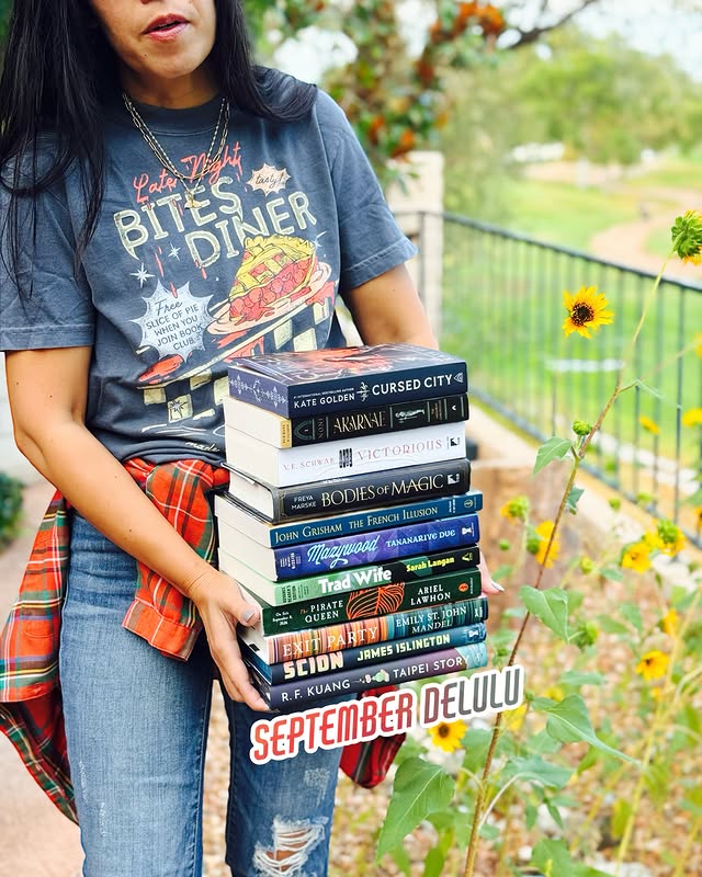 Instagram post by @brewdy_reader for Tor Books. Caption reads: [...] • Victorious by V.E. Schwab @torbooks •....