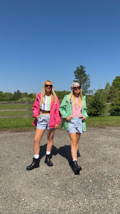 Instagram post by @oliviaandalice for Joules. Caption reads: Ad Creating matching looks to cover us for....