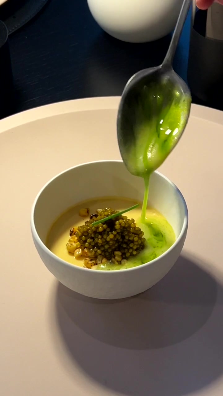 TikTok post by @hwoo.lee for Villeroy & Boch. Caption reads: another 5 course dinner party at mine with....