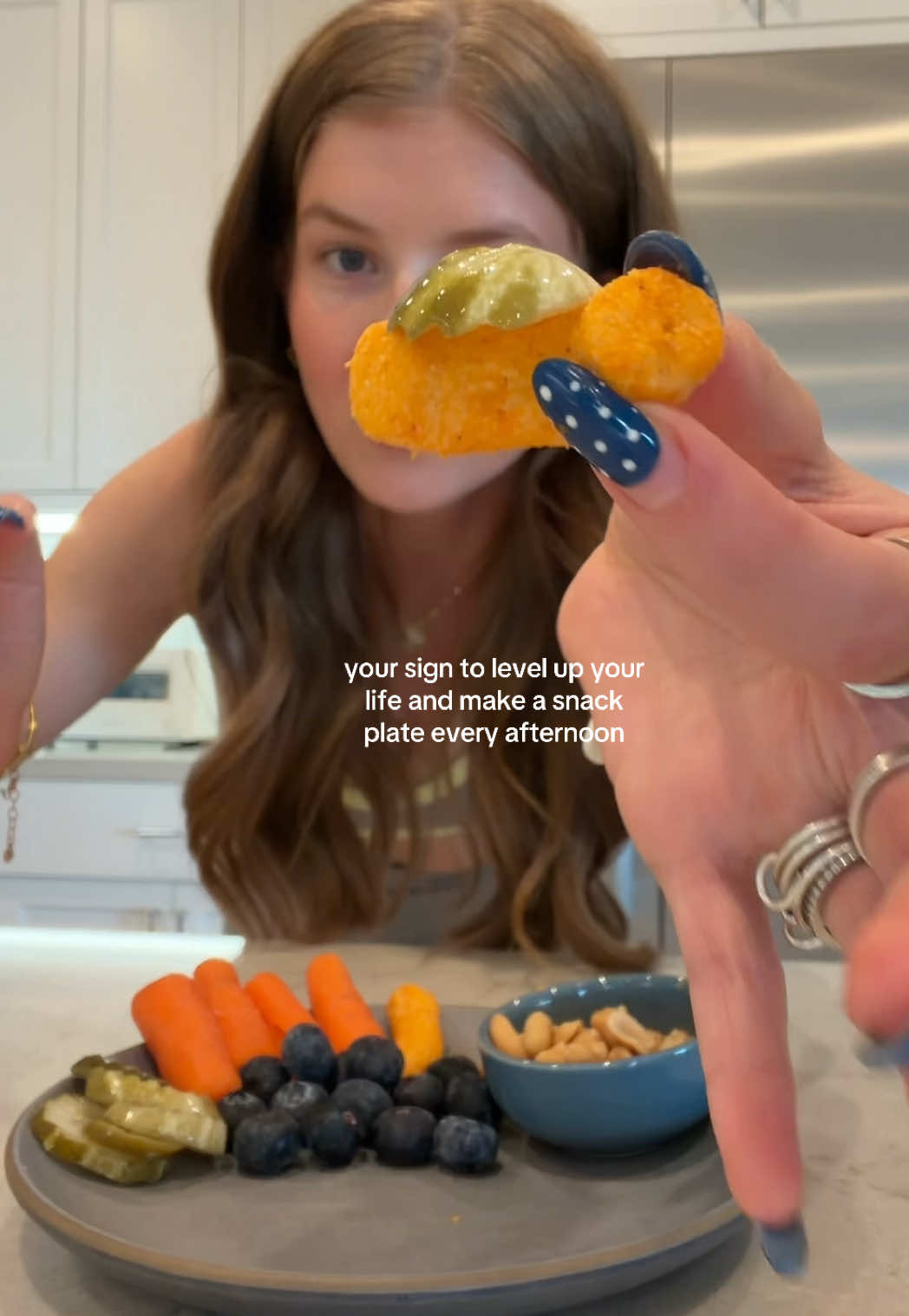 TikTok post by @allieappleton for HIPPEAS. Caption reads: #hippeaspartner ALL dressed UP with this snack....