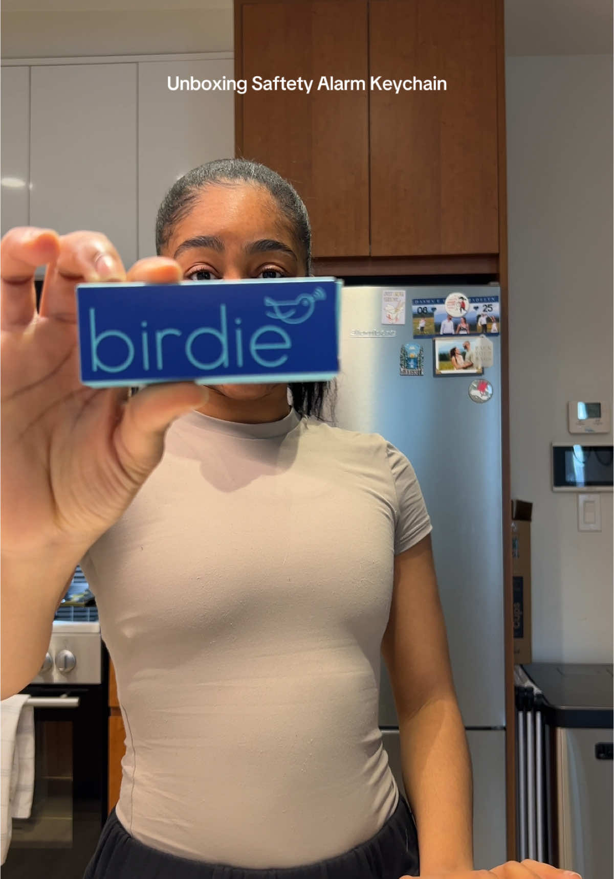 TikTok post by @alisagregoryy for She's Birdie. Caption reads: Personal Safety Alarm Keychain by @She’s Birdie ✨ ....