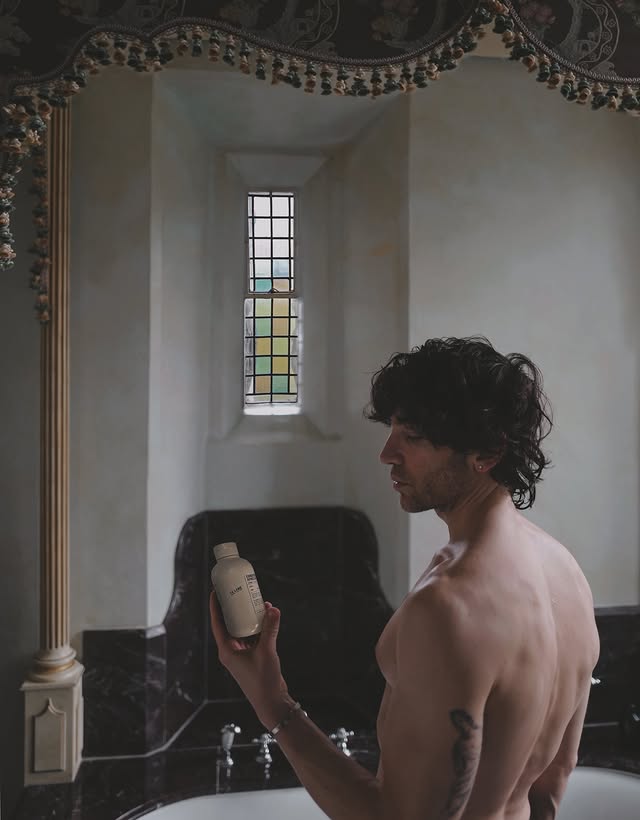 Instagram post by @gregoryvelvet for Le Labo Fragrances. Caption reads: Morning ritual, elevated. @lelabofragrances for....