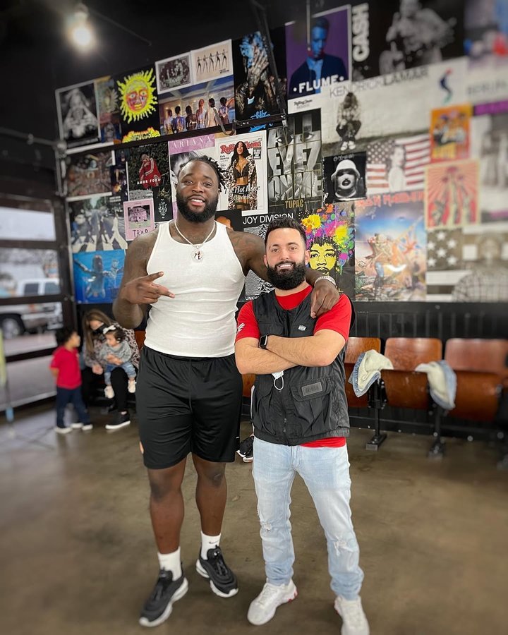 Instagram post by @cutsbymario for Barbershopconnect. Caption reads: THIS TIME LAST YEAR, LIFE WAS DIFFERENT FOR YOU!....