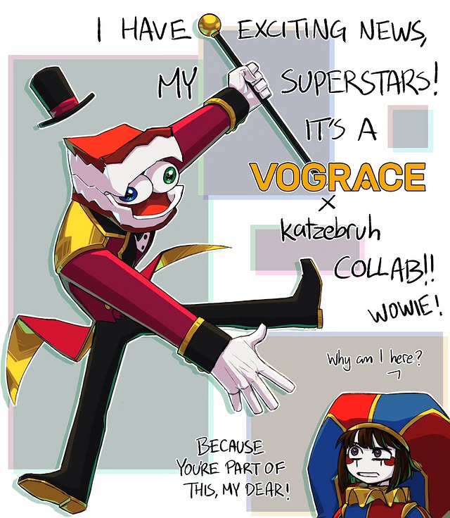 Instagram post by @katzebruh for Vograce. Caption reads: [...] to collaborate with @vograce_official !....