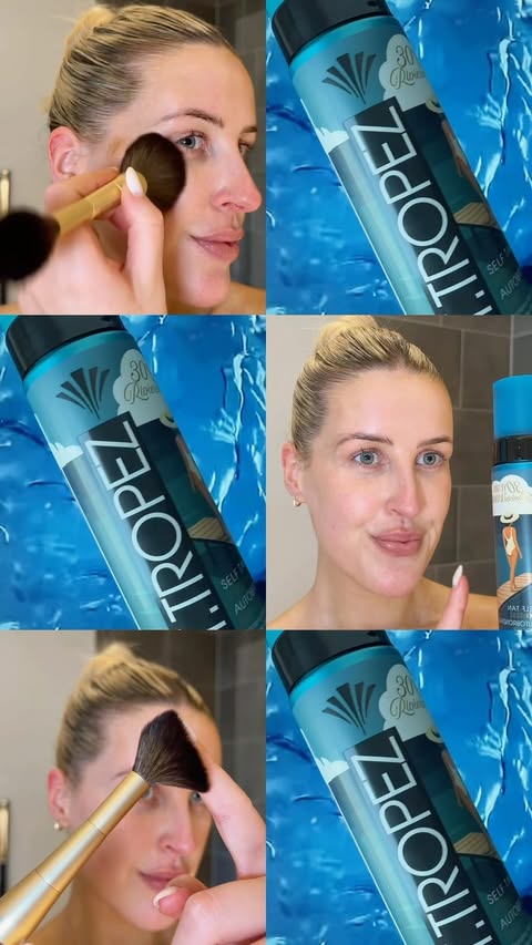 Instagram post by @katielouisequirke for St.Tropez. Caption reads: #ad My Glow-To routine in 3 hours with....