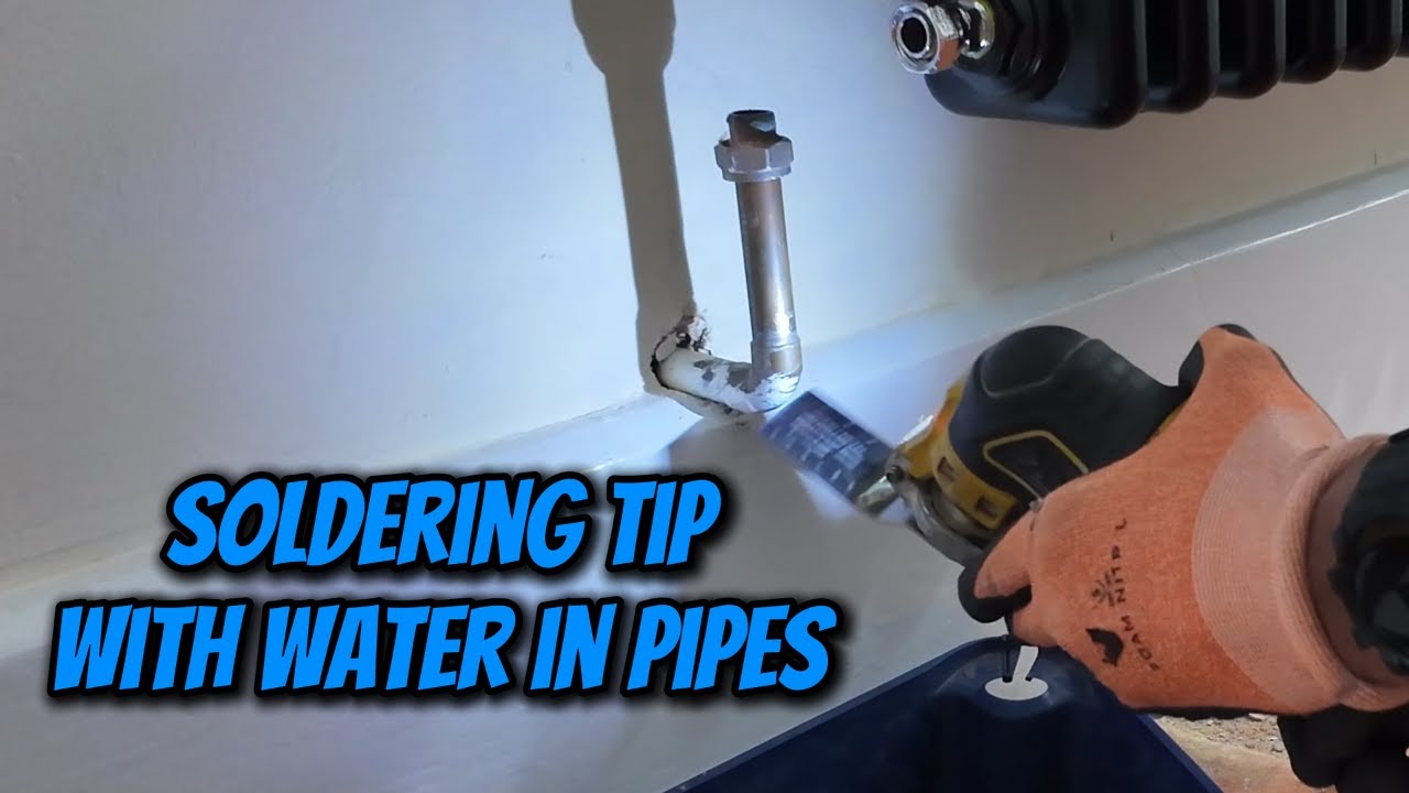 YouTube post by @cputilitysolutions for Velocity Progear. Caption reads: Soldering Tip With Water In Pipes.