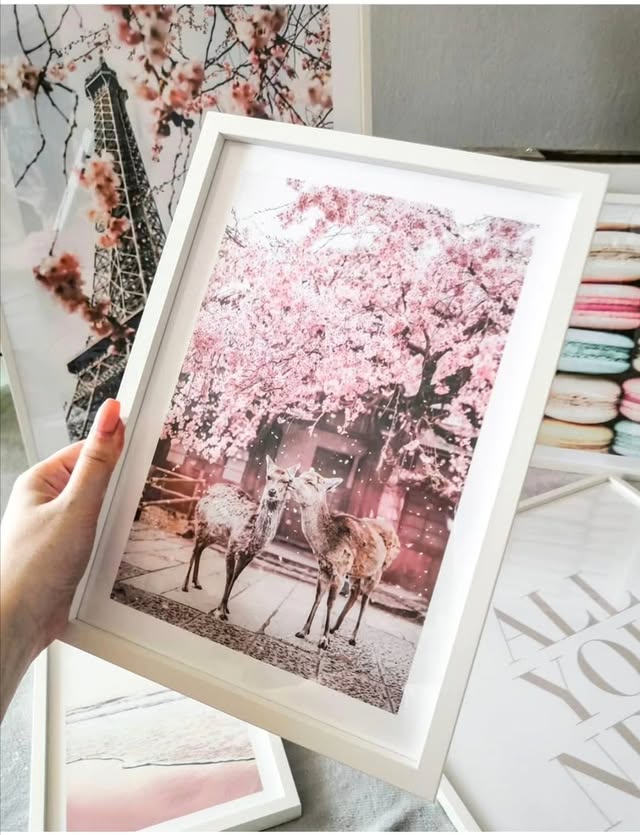 Instagram post by @frannola for Poster Store. Caption reads: Spring moment's with @posterstore I this....