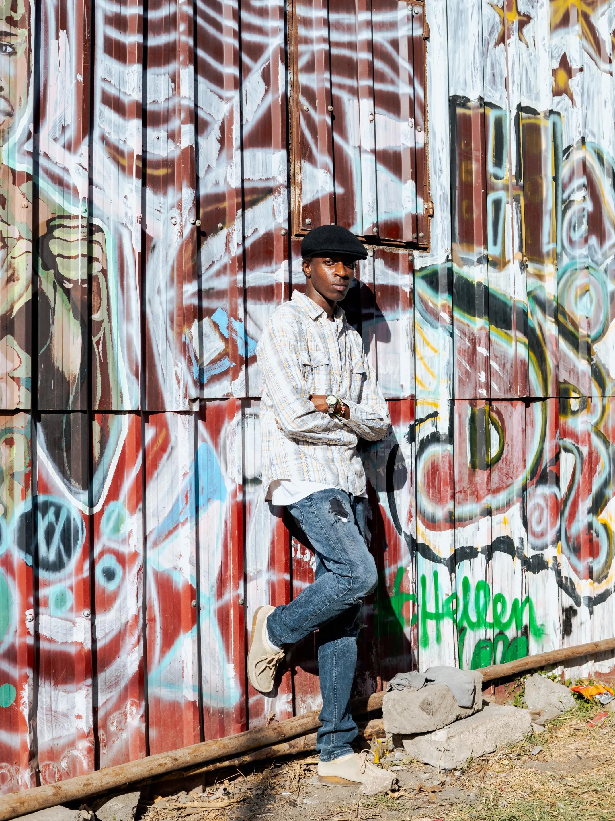 TikTok post by @freddygeneral_ for Clarks Originals. Caption reads: BORN WINNER 🏆@Clarks Originals  #fyp....