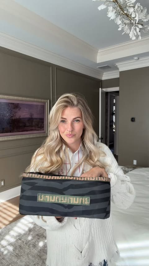 Instagram post by @thenottinghome for Nuuly. Caption reads: Nuuly try-on = help me choose 🤍 Which look is....