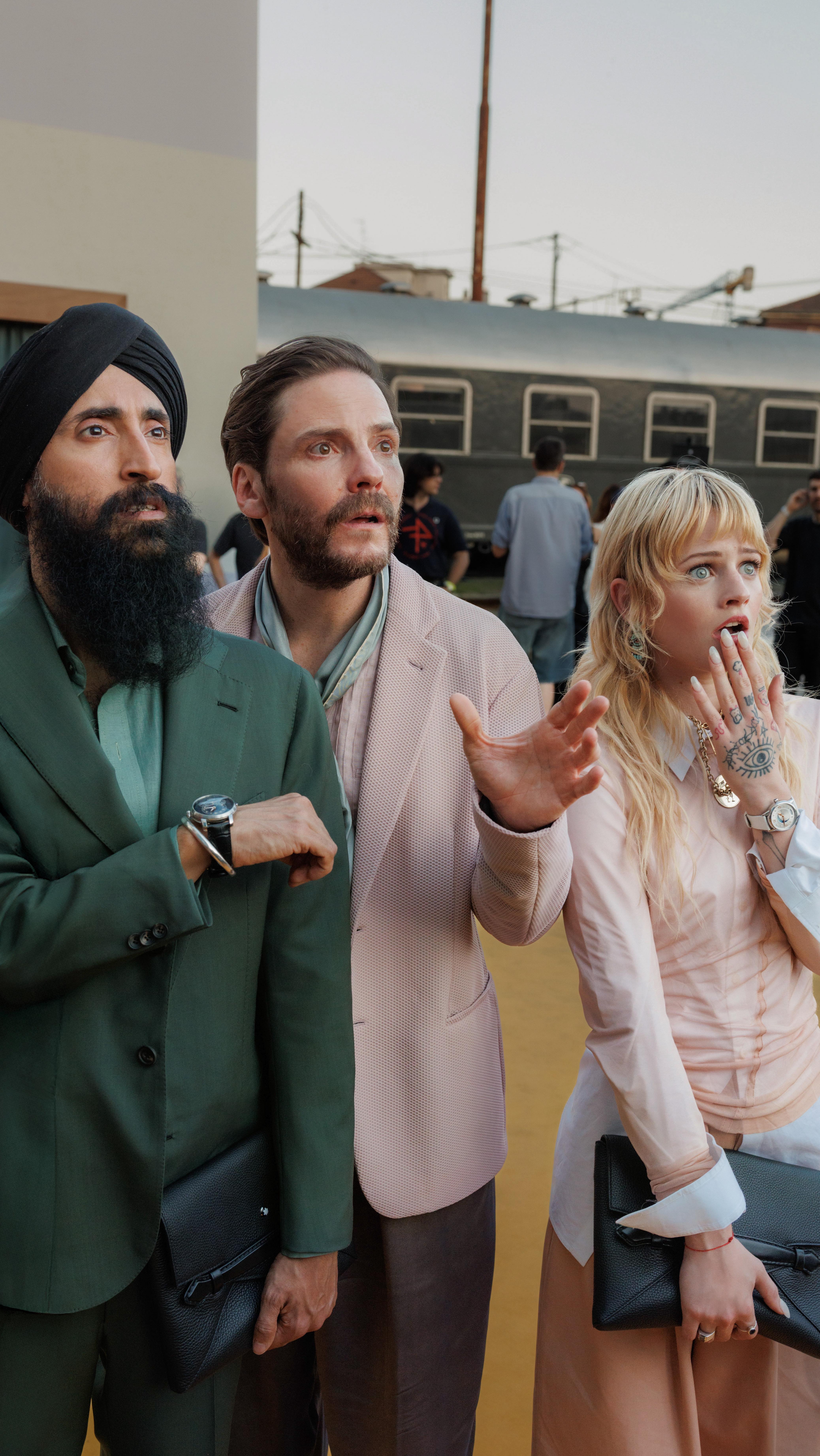 Instagram post by @esther.mcgregor for Montblanc. Caption reads: Come along with @houseofwaris and @esther.mcgregor....