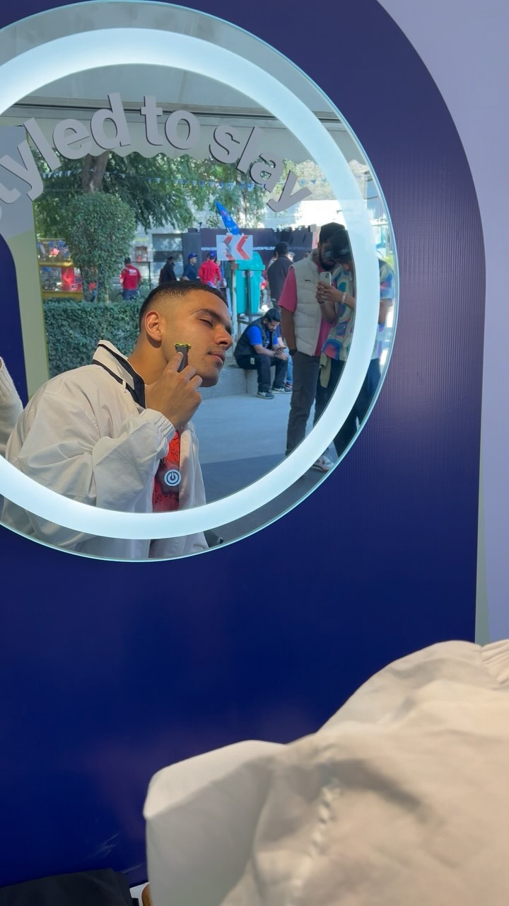 Instagram post by @ironsagesankalp for Philips News. Caption reads: Immersed in the vibrant energy of @philipsindia....