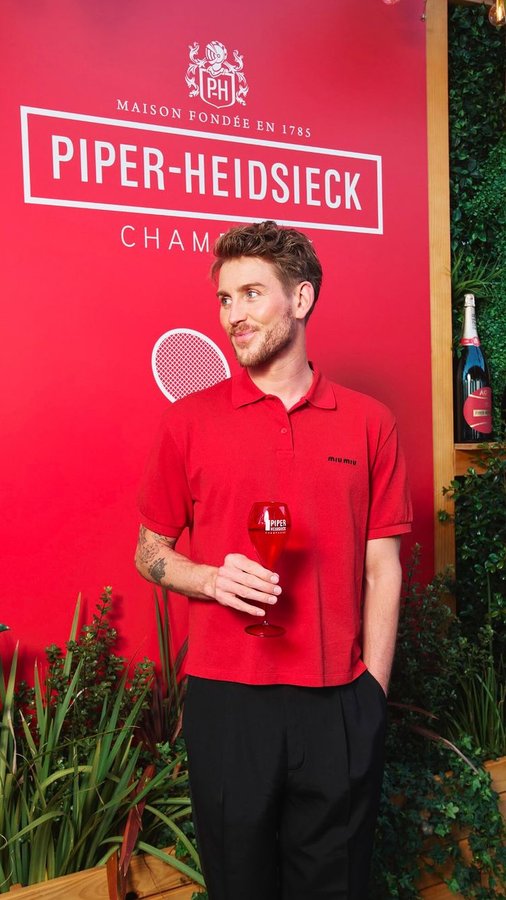 Instagram post by @elliotgarnaut for Australian Open. Caption reads: Celebrating Pride Day at the @australianopen with....