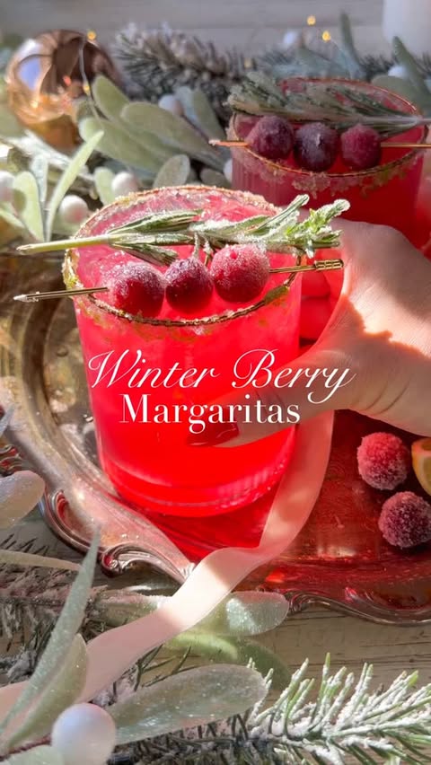 Instagram post by @freutcake for Master of Mixes. Caption reads: Who says margaritas are just for summer? Winter....