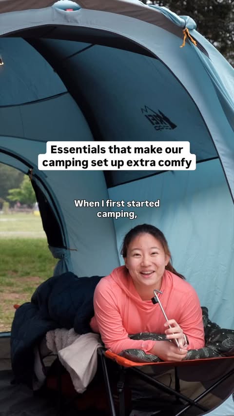 Instagram post by @wheresjanice for REI. Caption reads: [...] right gear makes all the difference 👇 ⛺️....