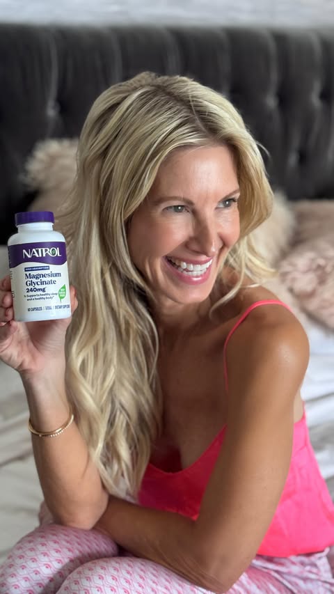 Instagram post by @donnatryba for Natrol. Caption reads: [...] non-negotiable? Magnesium Glycinate by....