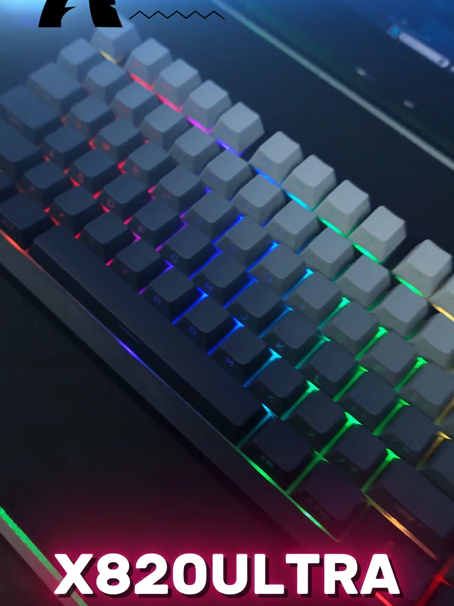 TikTok post by @jx.pro for Attack Shark. Caption reads: AttackShark X820 Ultra Your New Favorite Budget....