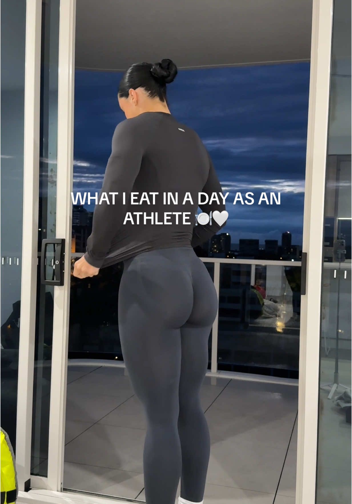 TikTok post by @desijohnsonn for EHPlabs. Caption reads: What I Eat in a Day as and athlete 🍽️|....