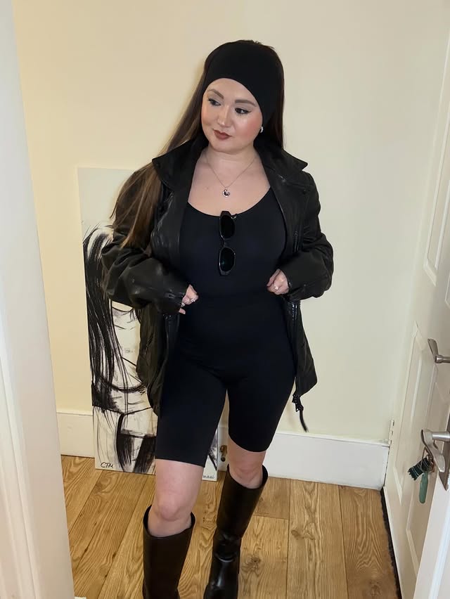 Instagram post by @linalalovesu for Shapermint. Caption reads: [...] biker shorts are from @shapermint - comment....