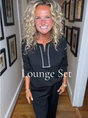TikTok post by @leannemoore4 for WIHOLL FASHION. Caption reads: [...] #loungewearset #comfyoutfit @WIHOLL FASHION.