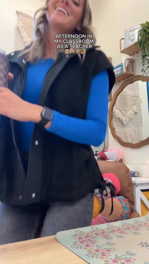 Instagram post by @ms.johnson.teaches for Grammarly. Caption reads: [...] check out my bio to sign up and try....