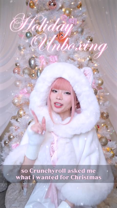 Instagram post by @princessmei for Crunchyroll. Caption reads: I CAN’T BELIEVE @crunchyrollstore SENT ME....