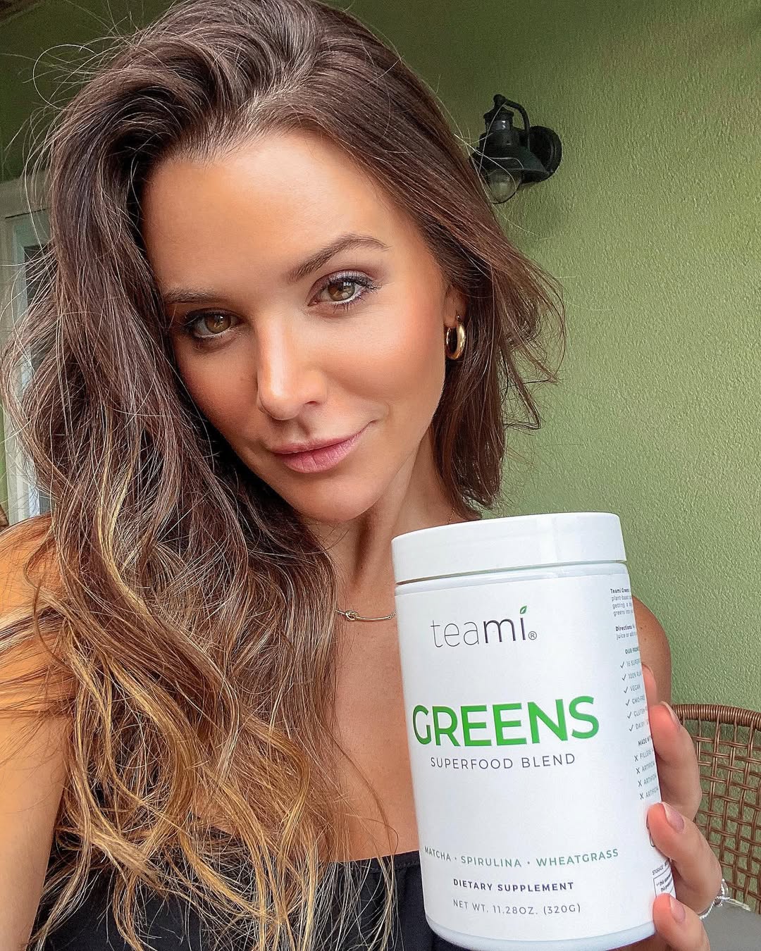 Instagram post by @angelarummans for Teami Blends. Caption reads: You guys know that I just released my Second....