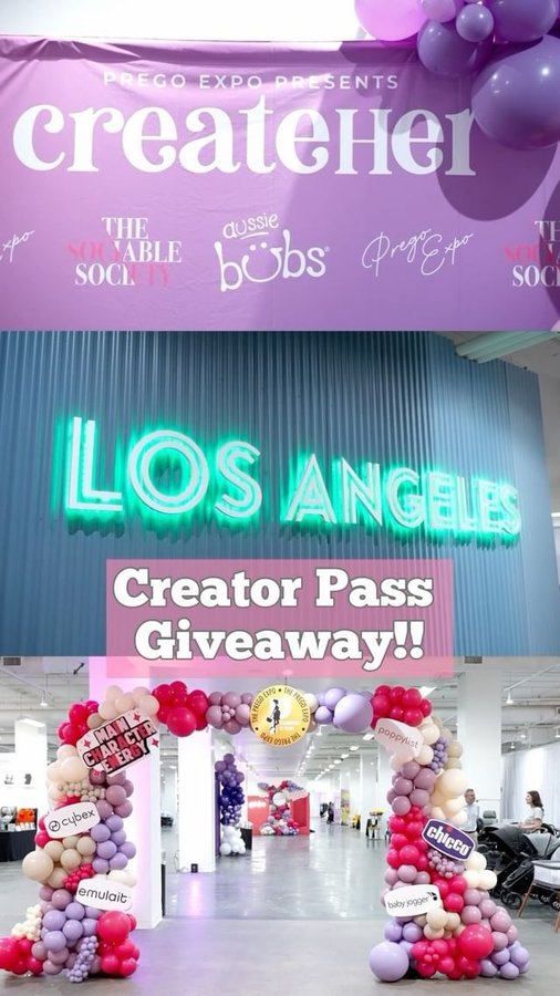Instagram post by @mamamilestones_ for The Prego Expo. Caption reads: I’ve partnered up with @thepregoexpo to give away....