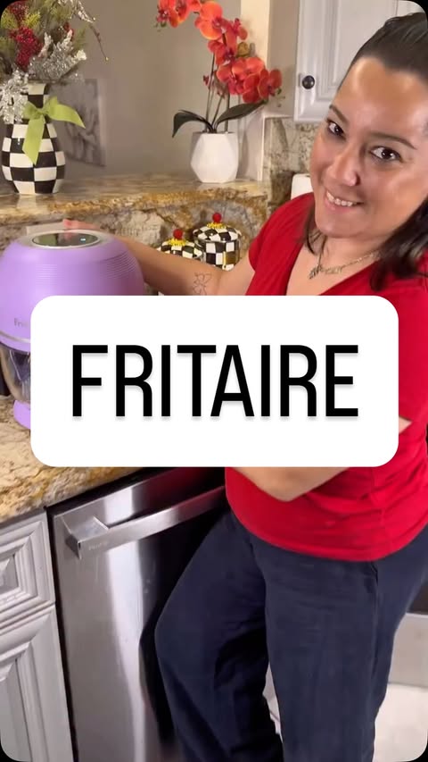 Instagram post by @americandream.ugc for Fritaire. Caption reads: [...] Very easy and user-friendly to operate....