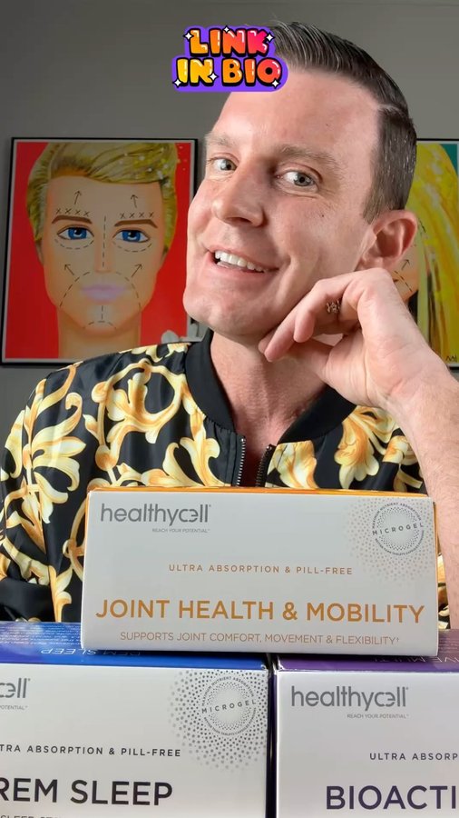 Instagram post by @james_mercer_phd for Healthycell. Caption reads: [...] health and wellness? Check out....