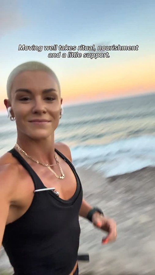 Instagram post by @katiewilliams for The Beauty Chef. Caption reads: If you train hard, recover harder. 

You don’t....