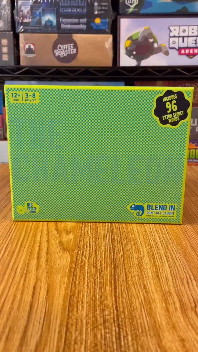 Instagram post by @tiktokboardgames for Big Potato. Caption reads: There is an imposter among us… 👺 The chameleon is....