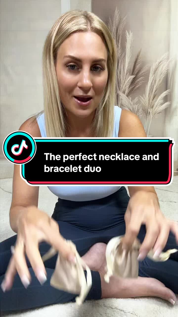TikTok post by @chelseythompson91 for Soul Analyse. Caption reads: [...] matching necklace and bracelet set @Soul....