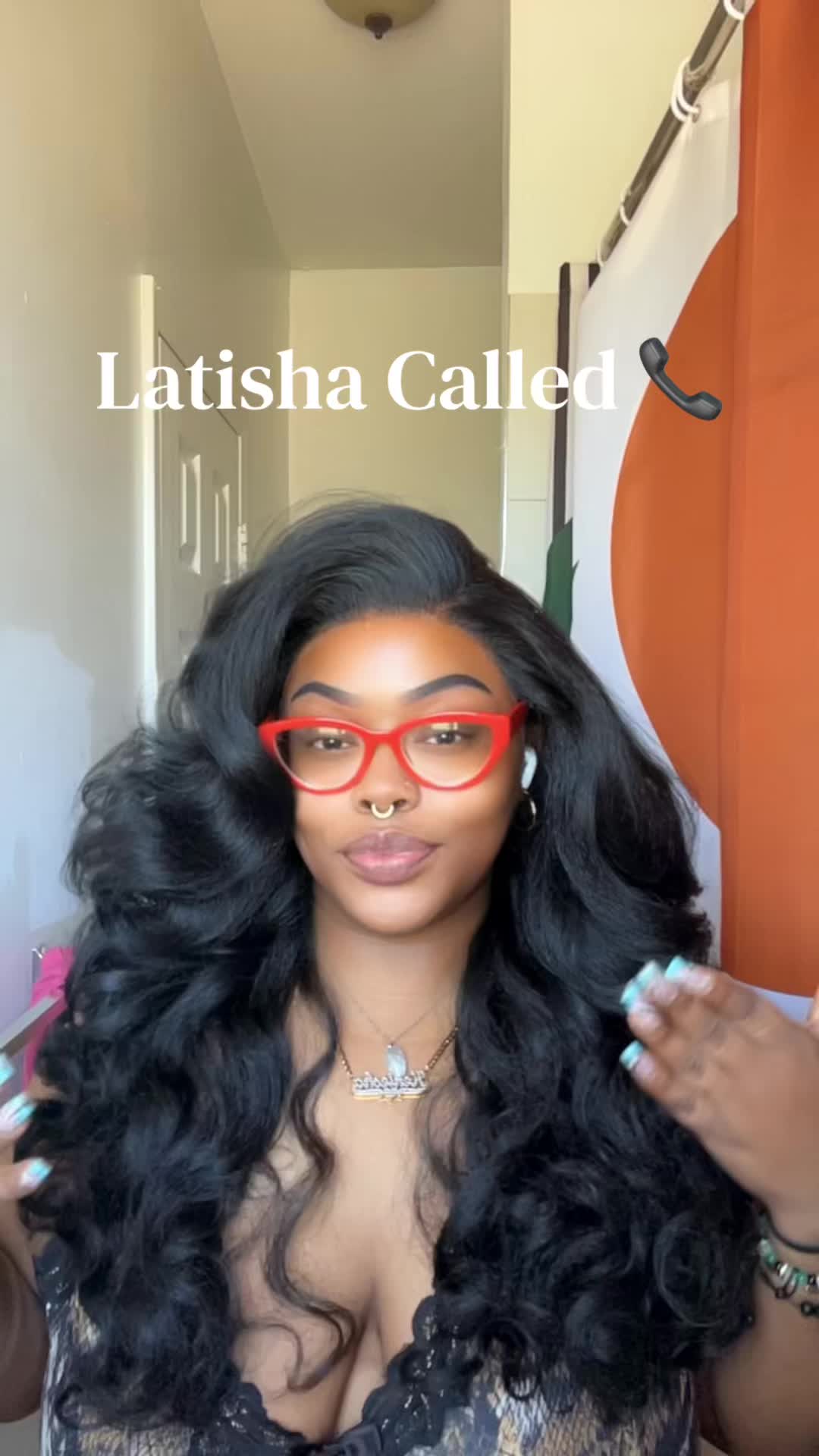 TikTok post by @keniesha.lashelle for SamsBeauty. Caption reads: LATISHA CALLED 📞🫢@SamsBeauty I will NEVER LET 🆙....