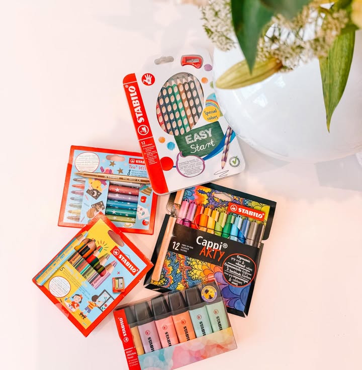 Instagram post by @lifewiththeramseys for STABILO. Caption reads: Get crafty this Easter with @stabilouk ✏️ 🎨 🖊️....
