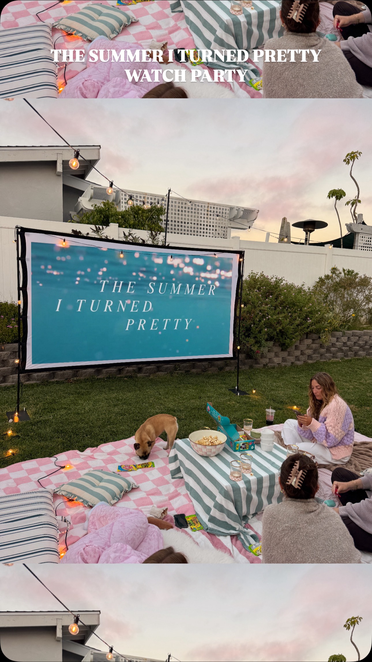 Instagram post by @ali.knutson for Sour Patch Kids. Caption reads: your sign to have a watch party for....