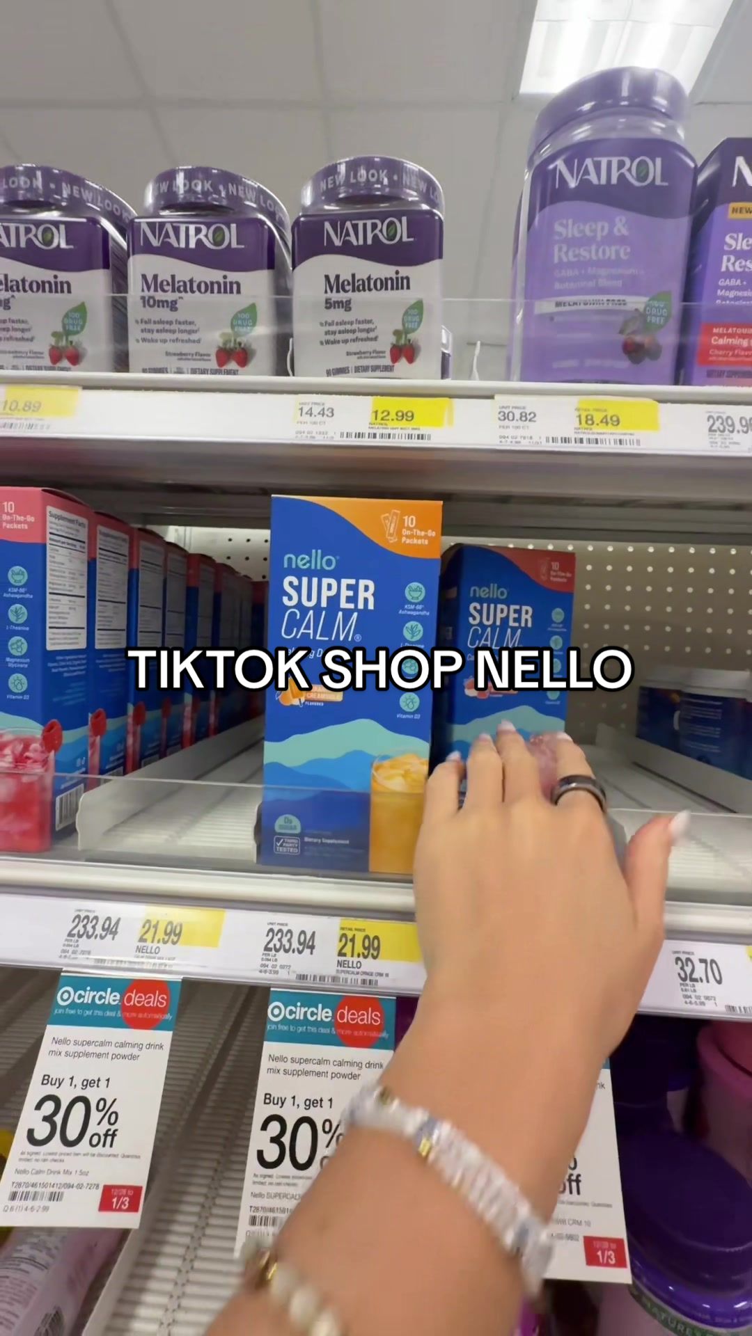 TikTok post by @kenz.afterhours for drinknello. Caption reads: Wayyyy more worth it to buy it on TikTok !!!....