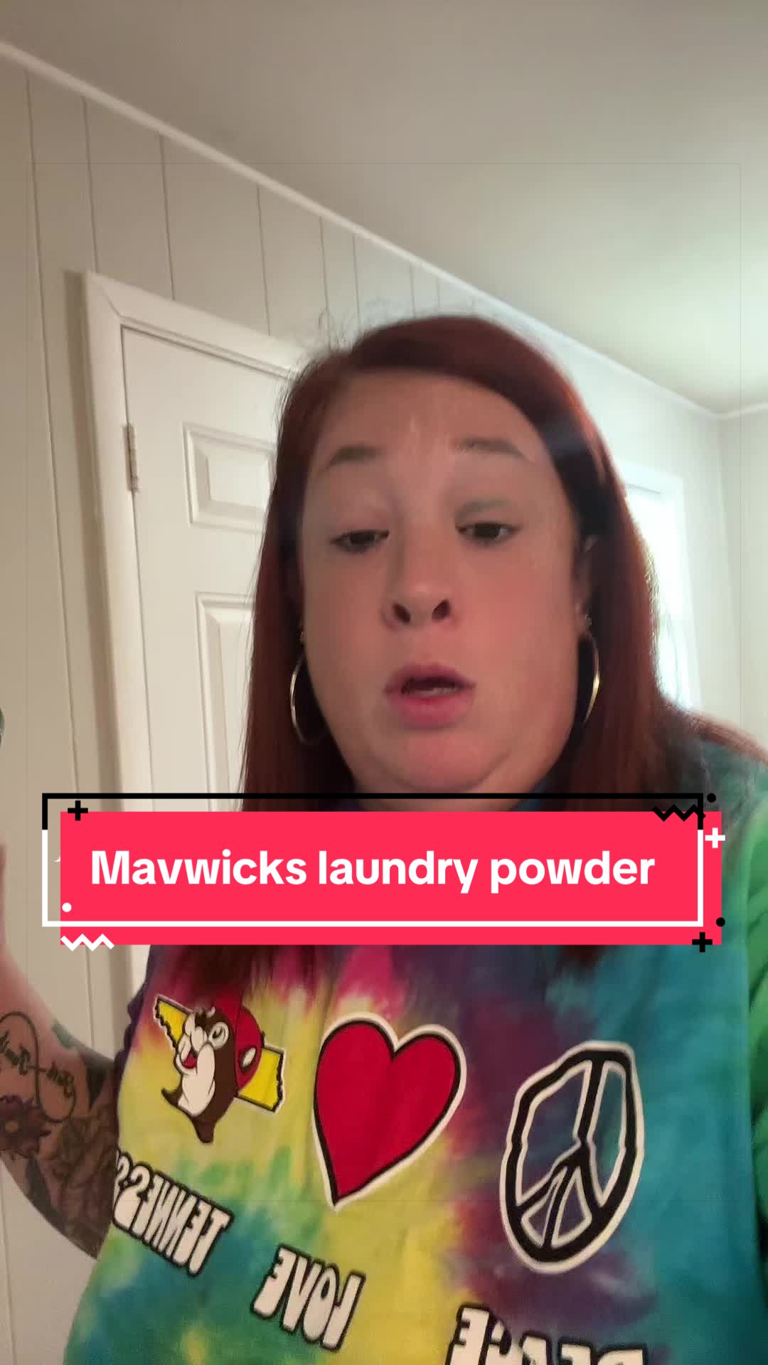 TikTok post by @nellievs_mama for Mavwicks Fragrances. Caption reads: @Mavwicks Fragrances #mavwicks #laundrypowder....