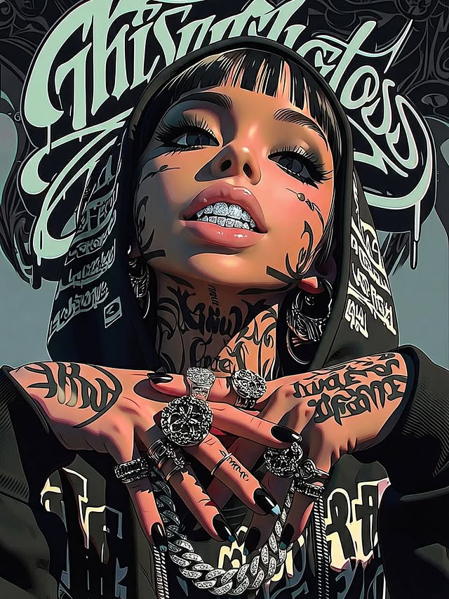 Instagram post by @made.by.jay.ai for Freepik. Caption reads: [...] her. Sponsored by @higgsfield.ai @freepik.