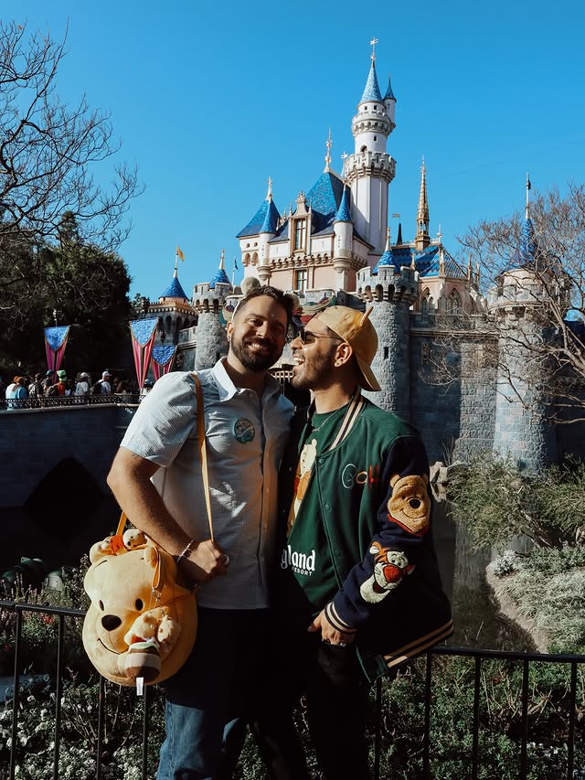 Instagram post by @blakespopnook for Undercover Tourist. Caption reads: [...] happy theme park-ing!!! 🤍....