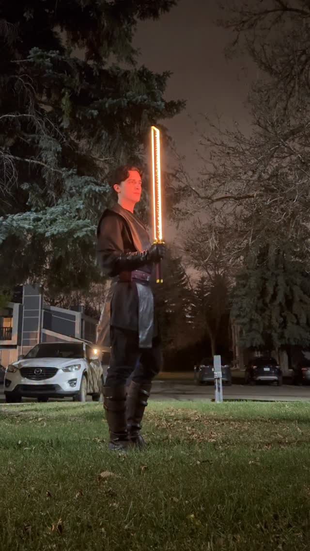 Instagram post by @darth__damian for NSabers. Caption reads: [...] a Katana Saber 😮‍💨 Sekiro Saber from....