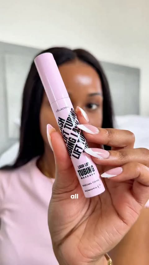 Instagram post by @ugcwithademide for Collection Cosmetics. Caption reads: [...] are SO easy to take off!! I tried....
